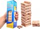 Hurt-net KLOCKI JENGA DREWNIANA WIEŻA GRA EDUKACYJNA 54SZT + KOSTKI 1