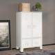 vidaXL vidaXL Szafa w stylu industrialnym, biała, 67x35x107 cm, stal 1