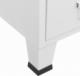 vidaXL vidaXL Szafa w stylu industrialnym, biała, 67x35x107 cm, stal 6
