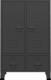 vidaXL vidaXL Szafa w stylu industrialnym, antracytowa, 67x35x107 cm, stal 2