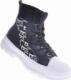 Wysokie damskie trampki Czarne /G8-3 11138 T306/ 40 4