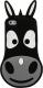 GreenGo Nakładka Animal 3D Donkey do iPhone 6/6S czarna (GSM017231) 1