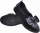 Pantofelek24 Czarne wkładane trampki slip on z kokardą /C1-2 10831 S190/ 38 6