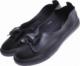 Pantofelek24 Czarne wkładane trampki slip on z kokardą /C1-2 10831 S190/ 38 7