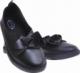 Pantofelek24 Czarne wkładane trampki slip on z kokardą /C1-2 10831 S190/ 38 8