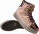 Pantofelek24 Wysokie jesienne trampki creepersy Brązowe /A8-2 6691 S194/ 37 5