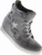 Szare sneakersy na niskim koturnie /A3-2 8010 S399/ 41 4