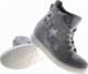 Szare sneakersy na niskim koturnie /A3-2 8010 S399/ 41 5