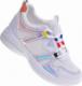 Sneakersy damskie z holograficznymi wstawkami Białe /C3-2 10685 W297/ 40 2