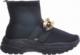 Wysokie trampki z łańcuchem Czarne /F2-2 11092 W392/ 37 2