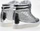 Pantofelek24 Błyszczące trampki sneakersy z kamieniami SREBRNE /E6-2 4230 T370/ 36 6