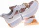 Pantofelek24 Białe buty sportowe z łańcuchem /E8-1 11226 T426/ 39 7