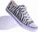 Pantofelek24 Pasiaste trampki damskie ZEBRA /G5-2 3214 T193/ 38 6
