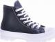 Wysokie trampki na grubym spodzie Czarne /G13-2 11462 W330/ 39 3