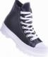 Wysokie trampki na grubym spodzie Czarne /G13-2 11462 W330/ 39 7