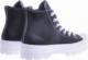 Wysokie trampki na grubym spodzie Czarne /G13-2 11462 W330/ 39 8