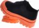 Czarno pomarańczowe trampki creepersy na platformie /F9-3 11324 T597/ 40 6