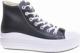 Pantofelek24 Czarne wysokie trampki damskie na platformie /G12-2 11461 W283/ 38 2