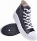 Pantofelek24 Czarne wysokie trampki damskie na platformie /G12-2 11461 W283/ 38 6