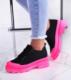 Czarne trampki creepersy na platformie /E8-3 11053 T597/ 40 1