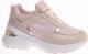 Wiązane beżowe sneakersy na koturnie /D9-2 11418 W498/ 40 3