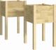 vidaXL Donice ogrodowe, 2 szt., 40x40x70 cm, lite drewno sosnowe 2