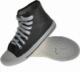Wysokie uniwersalne trampki Szare /EG6-1 9988 S078/ 37 4