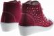 Bordowe trampki z cekinami na niskim koturnie /B5-2 8469 S095/ 37 4