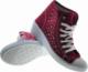 Bordowe trampki z cekinami na niskim koturnie /B5-2 8469 S095/ 37 6