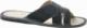 Pantofelek24 Skórzane męskie klapki domowe Czarne /F10-1 8410 S196/ 45 1