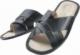 Pantofelek24 Skórzane męskie klapki domowe Czarne /F10-1 8410 S196/ 45 3