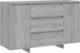 vidaXL vidaXL Komoda z 3 szufladami, szary dąb sonoma, 120x41x75 cm, płyta 1