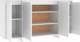 vidaXL vidaXL Komoda, biała, 135 x 41 x 75 cm, płyta wiórowa 6