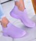 Liliowe wsuwane sneakersy damskie /G11-3 11490 W394/ 36 1