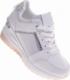 Białe trampki sneakersy na koturnie /E3-2 11565 W498 41 3