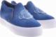 Pantofelek24 Wszuna tenisówki slip on na platformie Granatowe /D7-1 11383 T162/ 36 3
