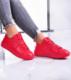 Pantofelek24 Sznurowane czerwone trampki z ćwiekami /D2-3 7886 S098/ 38 1