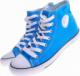 Wysokie niebieskie trampki /F2-1 11089 T100/ 38 4