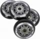 Nils Extreme PU 64x24 82A CZARNE MATOWE (4 szt.) + ABEC-9 (8 szt.) ZESTAW NILS EXTREME 1