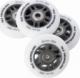 Nils Extreme PU 76x24 82A BIAŁE MATOWE (4 szt.) + ABEC-9 (8 szt.) ZESTAW NILS EXTREME 1
