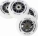 Nils Extreme Kółka PU 80x24 82A białe matowe 4 szt.+ ABEC-9 8 szt. 2