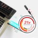 Kabel USB Unitek USB-C - USB-C 1.5 m Czarny (C14086BK-1.5M) 3