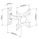 Techly Uchwyt ścienny ICA-LCD-2901WH 19'' - 37'' 3