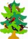 LeanToys Drewniane Drzewo Ptaki Leśne DIY Klocki Drewniane Puzzle Trójwymiarowa 2