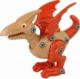 LeanToys Zestaw Dinozaur Pterodaktyl z Jajkiem DIY Śrubokręt Czerwony 2