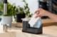 Vialli Design Organizer kuchenny z dozownikiem na płyn Livio Duo szary 8319 4