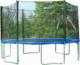 Trampolina ogrodowa vidaXL Trampolina z siatką zabezpieczającą 4,3 m akcesoria 1