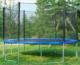 Trampolina ogrodowa vidaXL Trampolina z siatką zabezpieczającą 4,3 m akcesoria 3