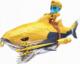 Figurka Moose Toys treasure x s5 rekin sunken gold shark skarb 16 lvl 3