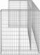 vidaXL vidaXL Gabionowa osłona do koszy na śmieci, stal, 250x100x110 cm 3